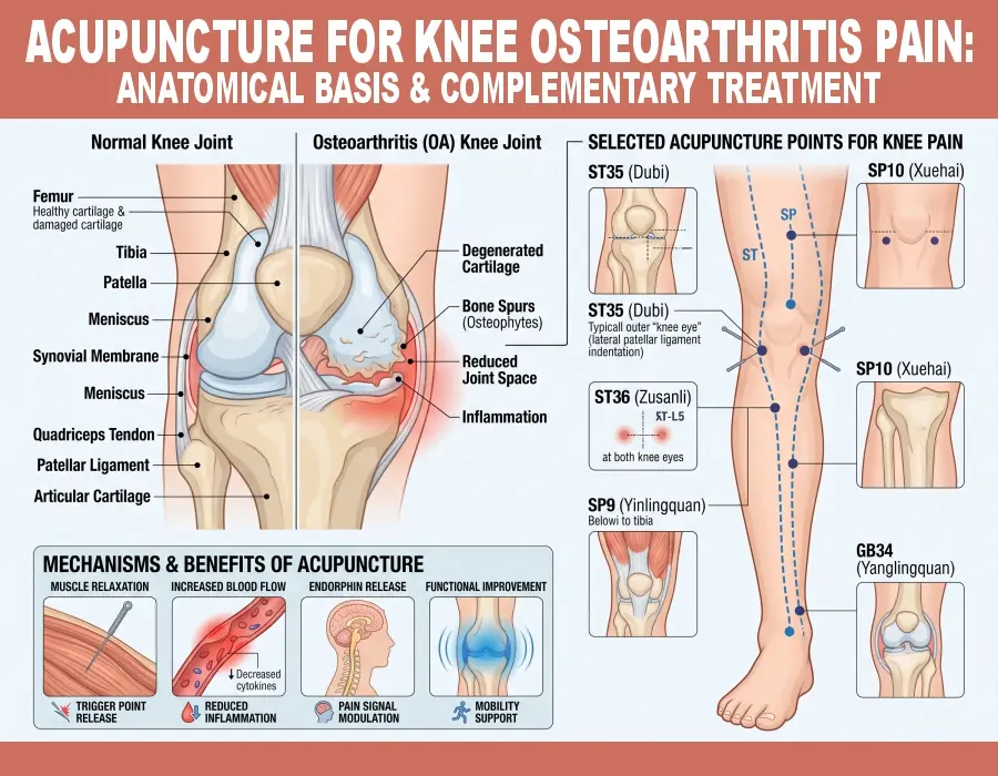 முழங்கால் osteoarthritis வலிக்கு அக்குபஞ்சர்